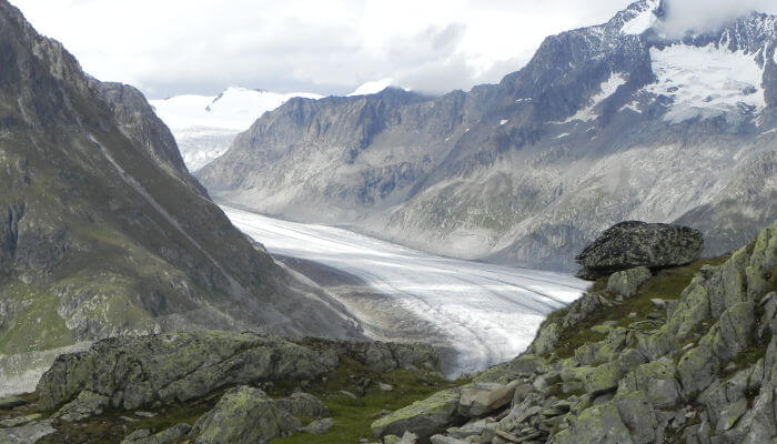 Gletscher und Berge im Gebiet des grossen Aletsch