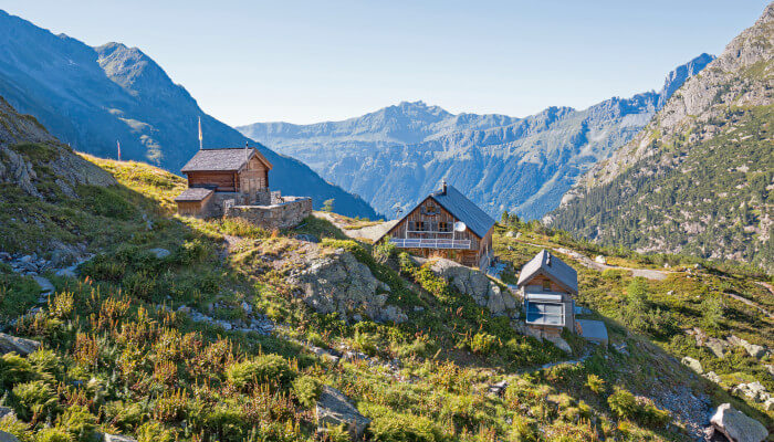Windegghütte Die Windegghütte im Sommer bei Sonnenschein
